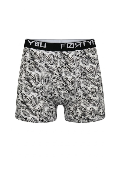 Orivra 10'lu Erkek Pamuklu Likralı Desenli Boxer Renkli