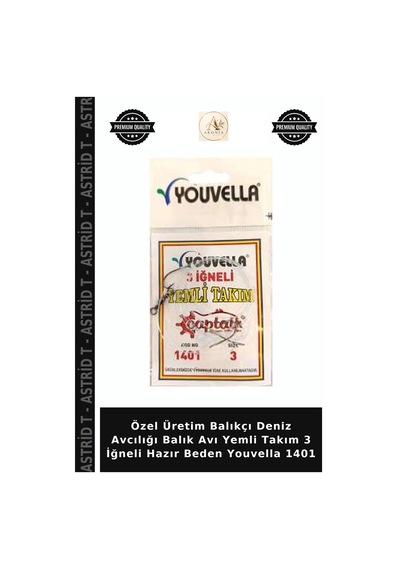 Özel Üretim Balıkçı Deniz Avcılığı Balık Avı Yemli Takım 3 İğneli Hazır Beden Youvella 1401 2-0