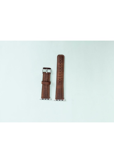 Bouletta Apple Uyumlu  Watch Deri Kordon 38-40-41 MM Antik Kahve