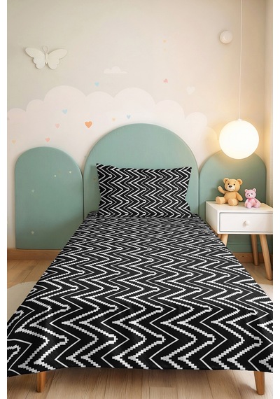 Siyah Geometrik Zigzag Genç Odası Tek Kişilik Pike Takımı - Modern 160x220 Cm Kapitone Yatak Örtüsü Mistik Şafak Serinliği Siyah Geometrik Zigzag Genç Odası Tek Kişilik Pike Takımı - Modern 160x220 Cm Kapitone Yatak Örtüsü Mistik Şafak Serinliği