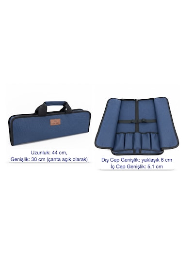 Portatif Tamir Alet Takım & Avadanlık Çantası 11 Cepli Pratik Tool Bag Organizer Mavi