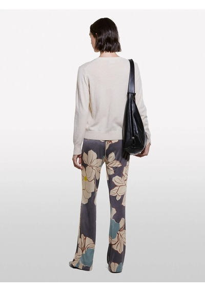 Sisley Kaşmir Karışımlı Regular Fit Kazak Kadın Krem Kazak - 325a102hm100f