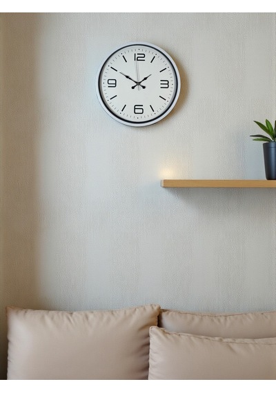 36 Cm Beyaz Modern Dekoratif Duvar Saati Diğer 81866779