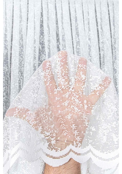 Evdepo Home Kullanıma Hazır Örme Tül Perde (540715464)
