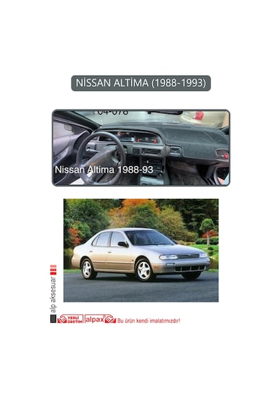 Nissan Altima 1988-1993torpido Koruma Halısı Gri Kenar