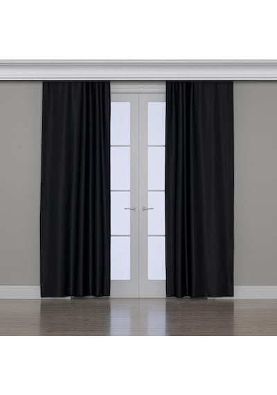 Fabric Design Blackout Siyah Karartma Özellikli Fon Perde 100 X 260 Standart