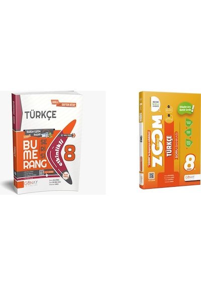 Günay Yayınları Güncel 8. Sınıf Türkçe Bumerang Etkinlikli Kitap Konu Anlatımlı Ve Zoom Soru Bankası