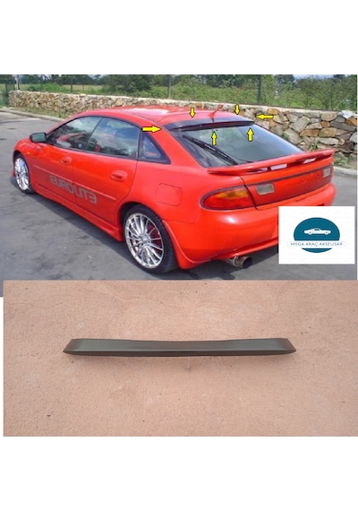 Mazda Lantis Uyumlu Bagaj Üstü Spoiler Boyasız Siyah