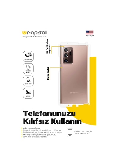 Huawei Nova Y91 Arka Ve Yan Kaplama Tam Kaplayan Poliüretan Film
