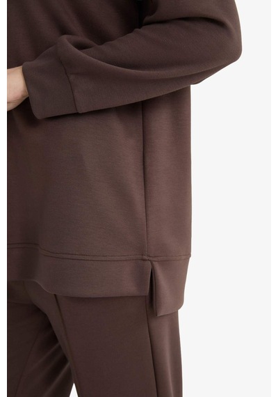 Defacto Regular Fit Bisiklet Yaka Uzun Kollu Tunik F5117ax25aubn540