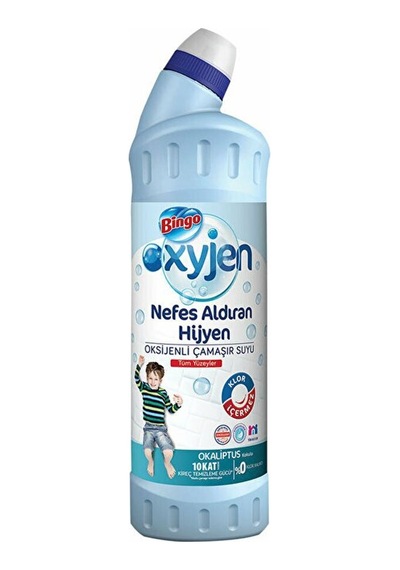 Bingo Oxijen Çamaşır Suyu 750ml Okaliptus X 15 Adet Diğer