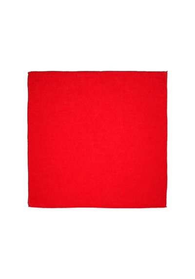 Herşeynota Bayrak Kırmızısı 52x52 Cm %100 Pamuk Fular Bandana Okul Tören Etkinlik Gösteri Çok Renkli