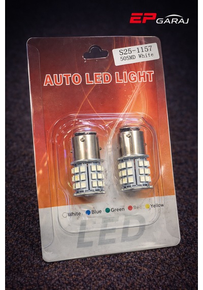 S25 / 1157 50 Smd Led Ampul Beyaz Çift Duy