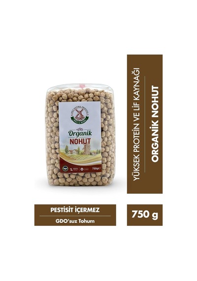 Bakliyat Seti - Organik Pilavlık Bulgur 750 G Organik Nohut 750 G Organik Kuru Fasulye 750 G