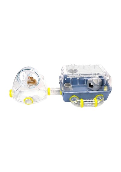 Tr Combi Hamster Kafesi, 2 Kemirgen Kafesi, Küçük Hayvan Kafesi, Hamster Aksesuarı Dahil, 79 X 30 X Y 26 Cm
