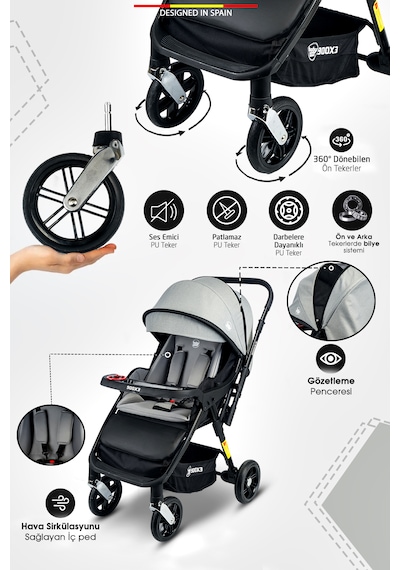 Baby Home 900 X3 Çift Yönlü Bebek Arabası