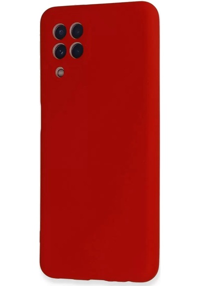 Newface Samsung Galaxy A22 Kılıf Nano İçi Kadife Silikon - Kırmızı