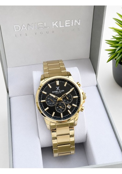 Daniel Klein 2 Yıl Garantili İç Fonksiyonları Aktif 3 Atm Suya Dayanıklı Erkek Kol Saati Edk10582-x1 Sarı