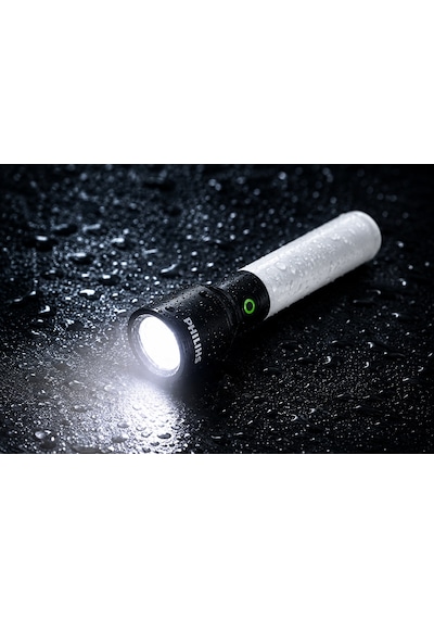 hilips SFL5001/62 LED El Feneri 300 Lümen IPX4 Suya Dayanıklı 4 Işık Modlu Şarjlı El Feneri