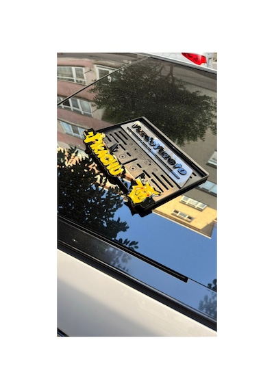 Motor Plaka Uyumlu Pleksi Pleksi Plakalık Pikachu Uyumlu - 785427438