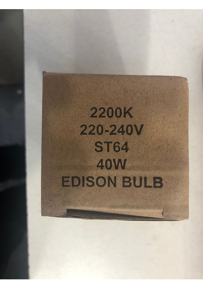 Edison Bulb St 64 E 27 40w Dimmer Uyumlu Spiral Rustik Lamba