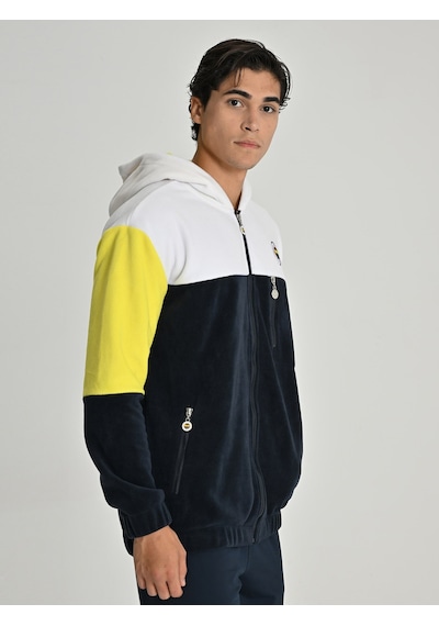 Fenerium Erkek Trıbun Üç Renkli Polar Sweat Lacıvert-beyaz-sarı