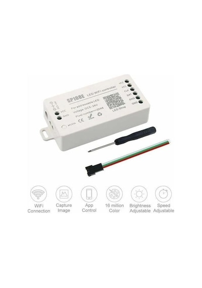 Ws2811-ws2812 Sp108e Pixel Şerit Led Wifi Kontrol Cihazı