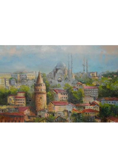 Galata'nın Işığında İstanbul Silüeti