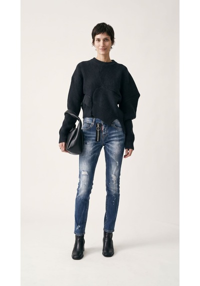 Dsqotheq Düşük Bel Vücuda Oturan Süper Skinny Jean Mavi