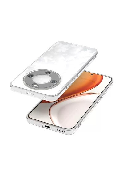 Honor Magic 8 Lite 5g Kılıf Darbe Emici Korumalı Pürüzsüz Esnek Şeffaf Silikon
