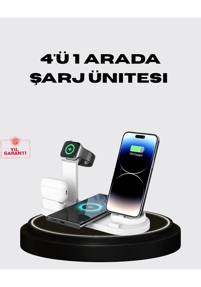 Kablosuz Şarj İstasyonu 4 Cihaz Destekli Ve Hızlı Şarjlı Diğer