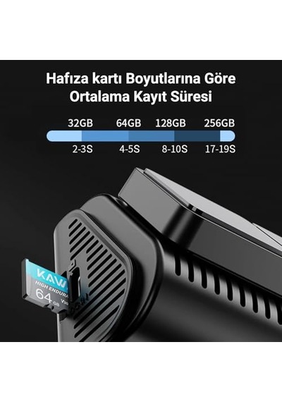 D11 2 Kameralı Ön/arka 4k+1080p Sony Starvıs Sensörlü Yapay Zeka Destekli Wi-fi Gps'li Araç Kamerası