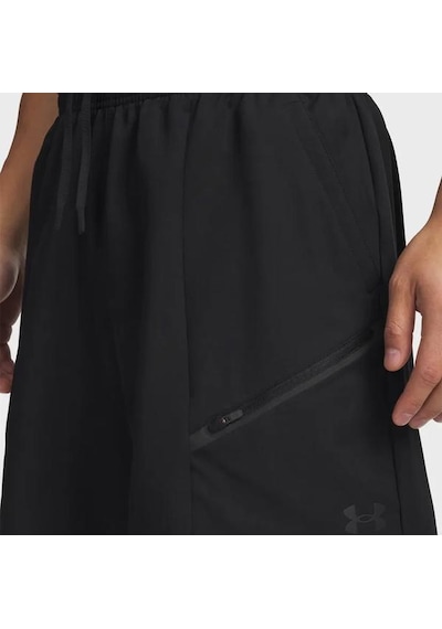 Under Armour Unstoppable Woven Erkek Siyah Polo Yaka Tişört