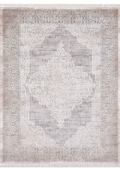 Artemis Barok - 02253c Bej Gri Kiremit Halı 160x230 Ölçü BEJ