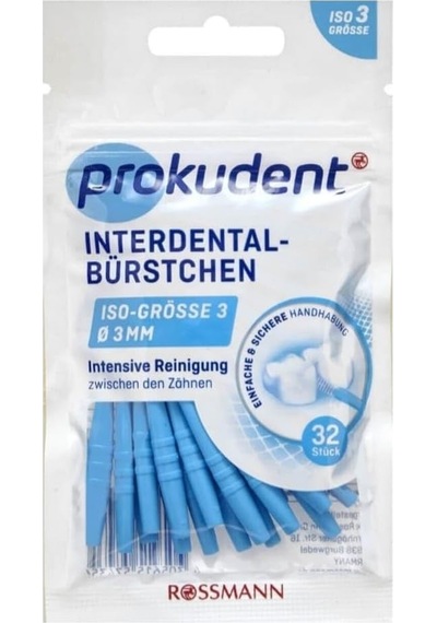 Prokudent Arayüz Fırçası - Dış Çap 3 Mm / Tel Çap 0,6 Mm Açık Ahşap