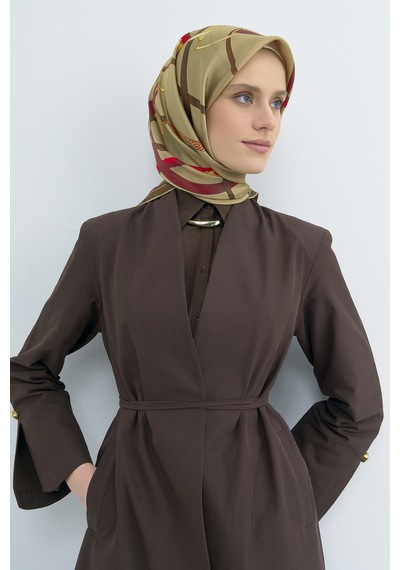 Armine Saf İpek Sura Eşarp-2026 İlkbahar-yaz- 951700d Gold-kahve