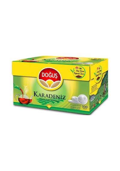 Doğuş Karadeniz Bergamot Aromalı Siyah Süzen Demlik Poşet Çay 3'lü 100 x 3.2 G