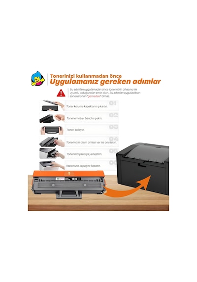 Mlt-d104s Uyumlu Toner 2'li  Paket/ Ml-1660 / Ml-1665 / Ml-1670 / Ml-1675 Samsung Uyum