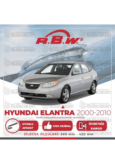 Rbw Hyundai Elantra 2000 - 2010 Ön Muz Silecek Takımı