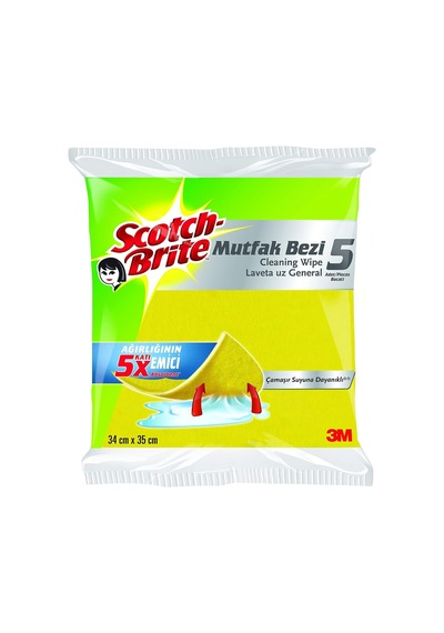Lexroo 2047847 Mutfak Bezi, 5'li Çok Renkli