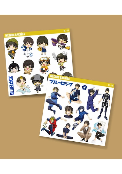 Parlak -bachira-bluelock-meguru Bachira-parlak Kağıt -2li Sticker Set-telefon Süsleme Blue Lock Mavi