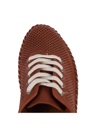 Napa Shoes Kadın Bağcıklı Delikli Rahat Taban Hafif Casual Ayakkabı Napa-60l Taba