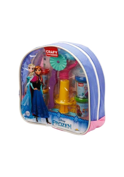 Crafy Frozen Sırt Çantalı Oyun Hamuru Seti 200 Gr. 18 Parça Çok  Renkli