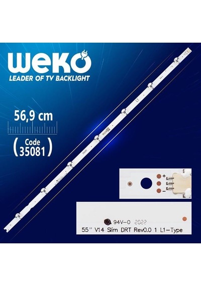 55'' V14 Slim Drt Rev0.0 1 L1-type - 6916l 1629a - 56.9 Cm 7 Ledli - Wk-467 Led Tv Bar