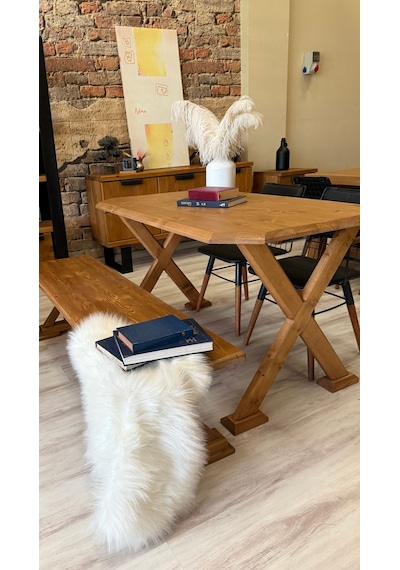 Ntconcept VitrA Ahşap Ayaklı Bench 260cm