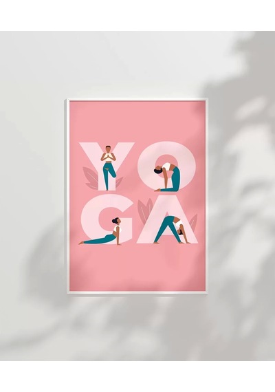 Çerçevesiz Poster Y Harfinden Z Ye Yoga
