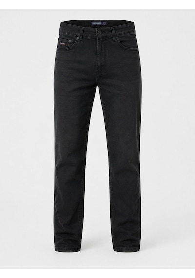Classics Men Captiva Regular Fit Likralı Erkek Desen Jean Pantolon 7733 Siyah