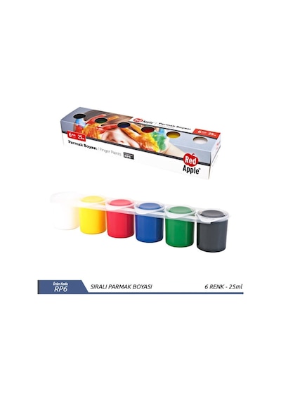 Parmak Boyası 6 Renk X 25 Ml