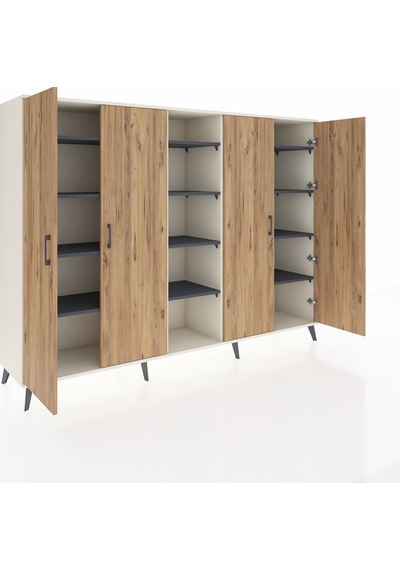 Hyperion Dolap 12 Raflı 4 Kapaklı 220x44x163 Aytaşı-çam/antrasit Aytaşı-çam/antrasit Hyperion Dolap 12 Raflı 4 Kapaklı 220x44x163 Aytaşı-çam/antrasit Aytaşı-çam/antrasit