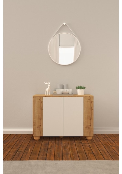 B3Concept B3 Concept Nort Serisi Beyaz & Safir Meşe 2-Beyaz Kapak 2-Safir K
